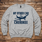 My Other Car is a Cherokee aviation sweatshirt by Aero Rascals