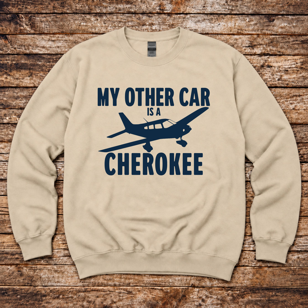 Aero Rascals My Other Car is a Cherokee sweatshirt