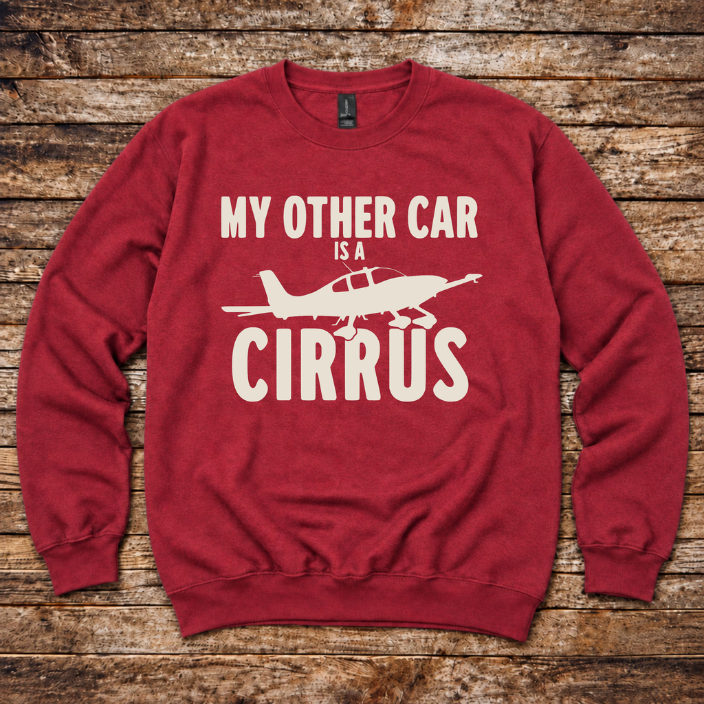 General aviation sweatshirt for Cirrus SR20 and SR22 pilots