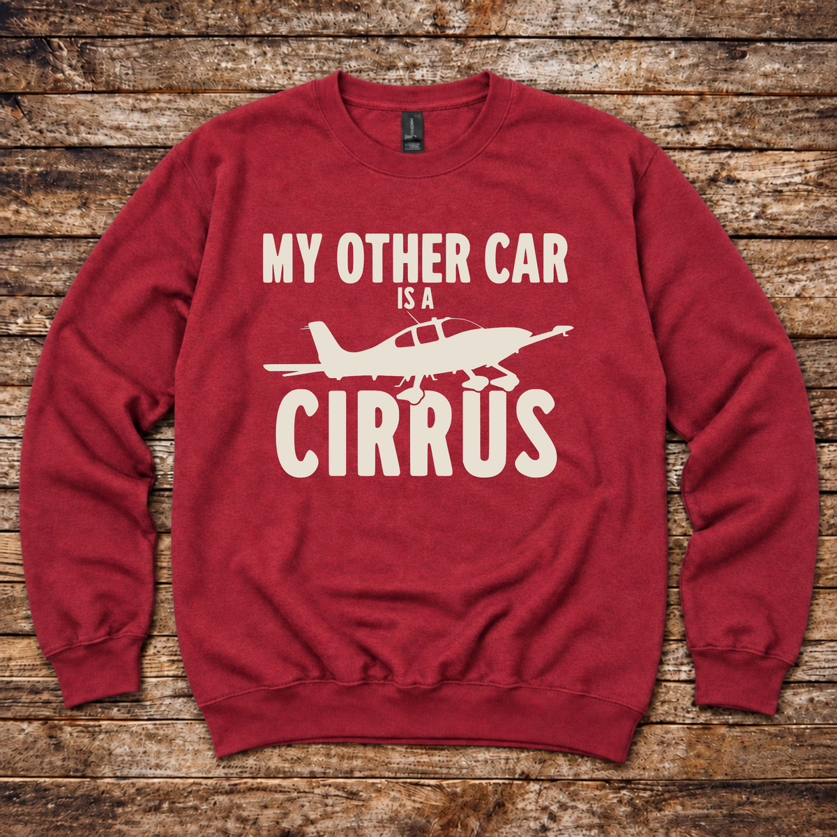 General aviation sweatshirt for Cirrus SR20 and SR22 pilots