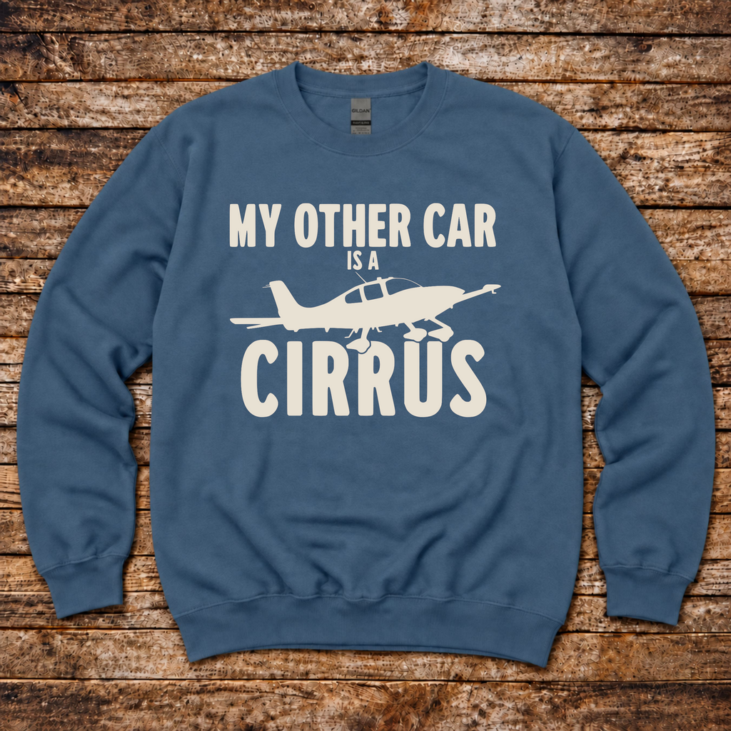 Cirrus Aircraft pilot sweatshirt by Aero Rascals