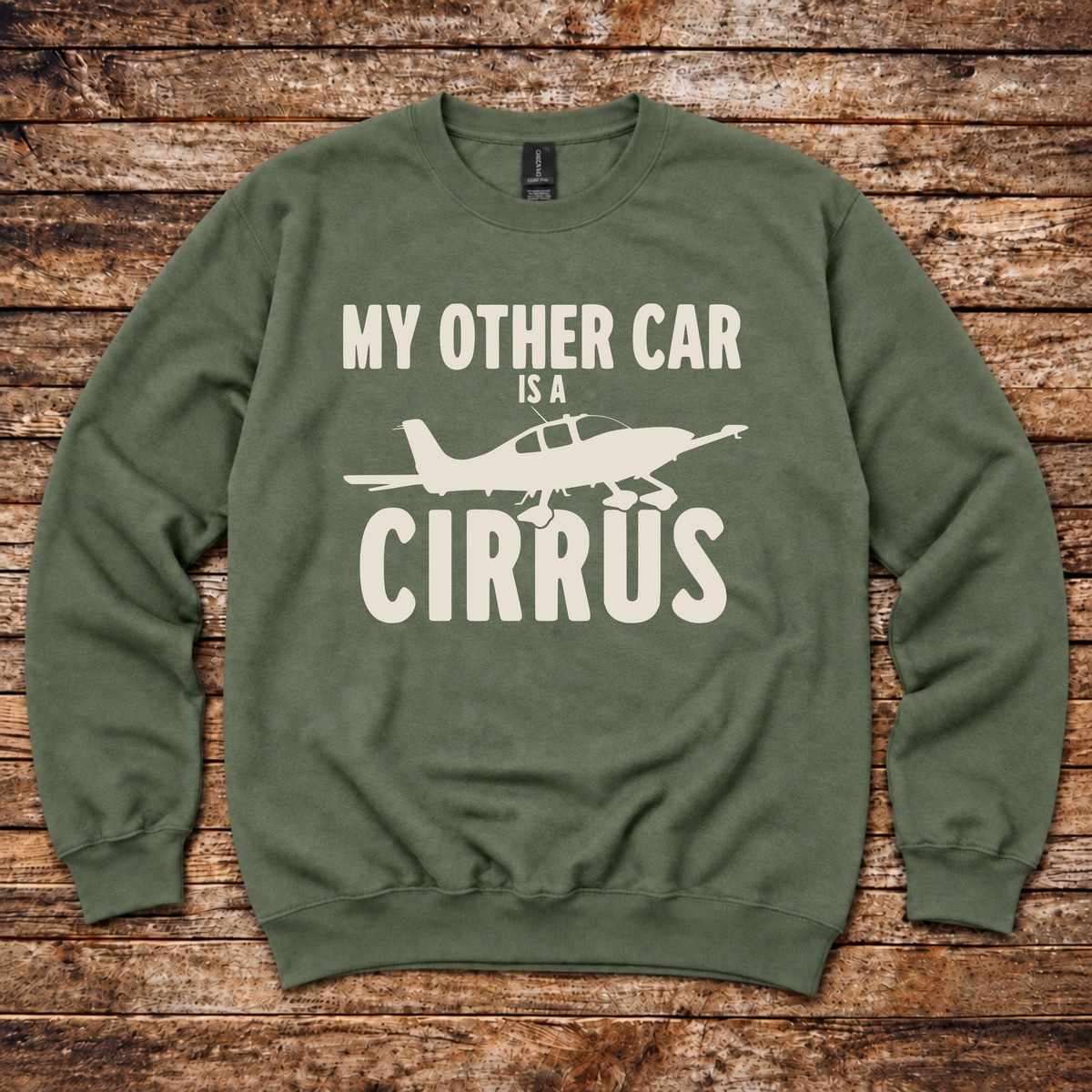 Aviation humour sweatshirt for Cirrus owners