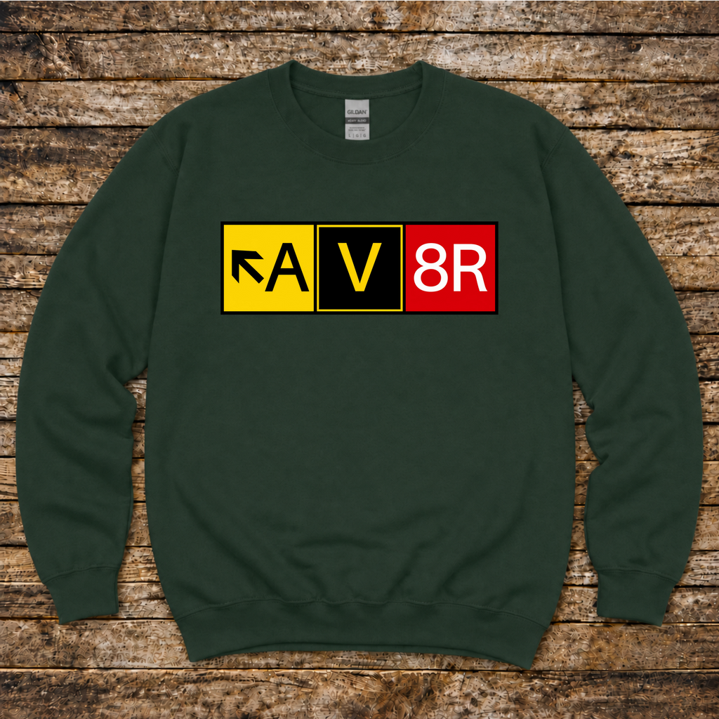 Aviator sweatshirt with understated aviation design