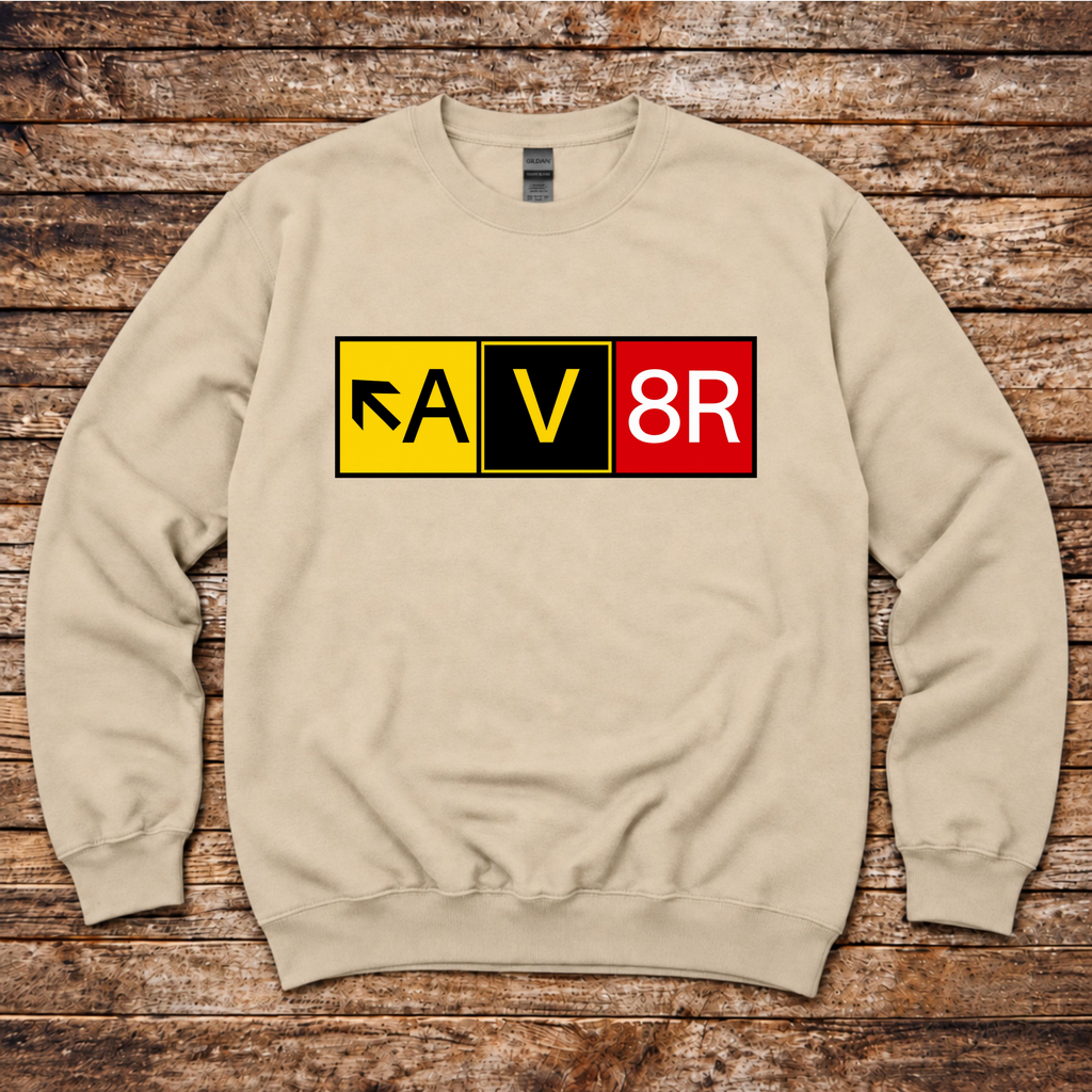 AV8R aviation gift sweatshirt for private pilots