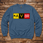 Pilot gift sweatshirt with AV8R shorthand