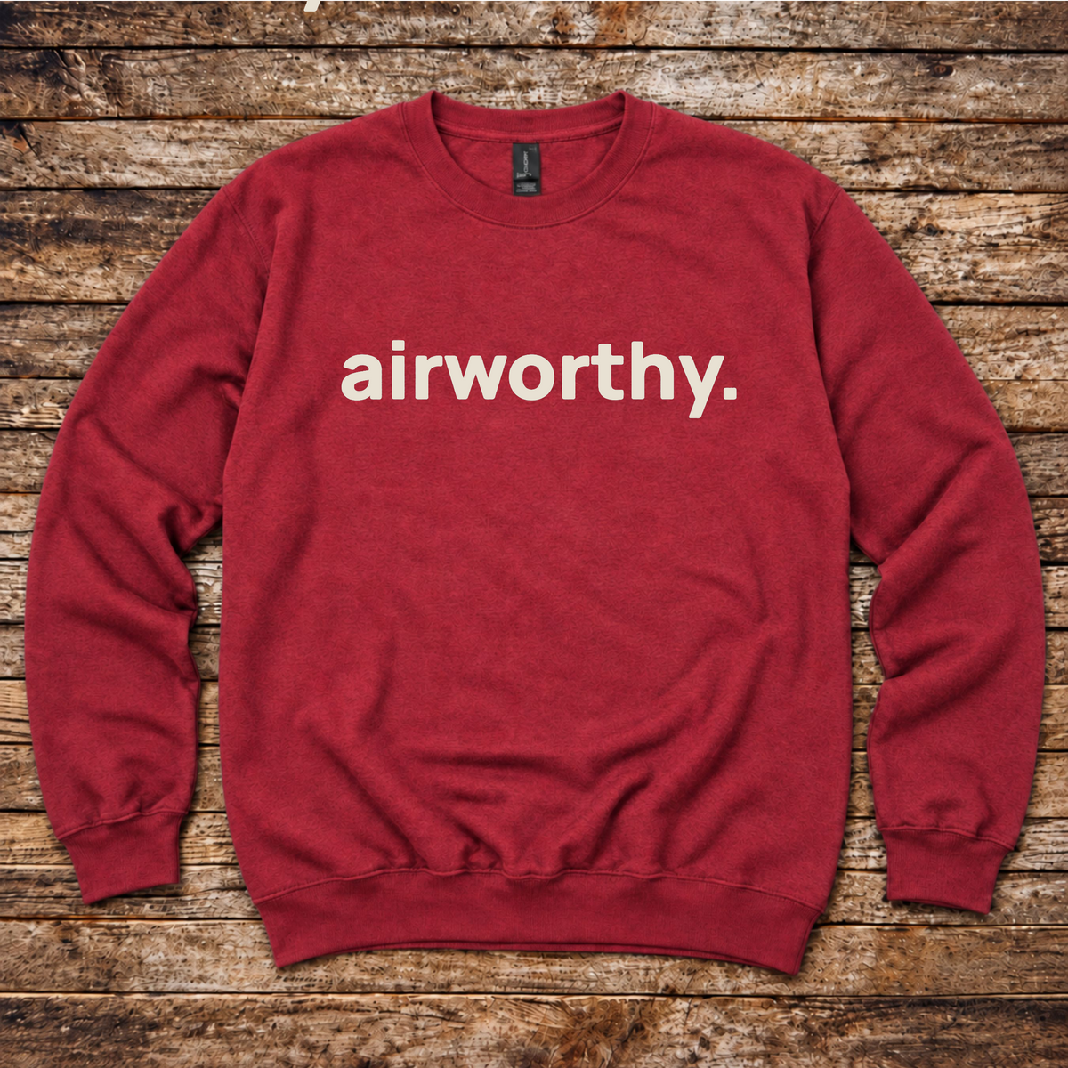 Airworthy pilot sweatshirt for private pilots