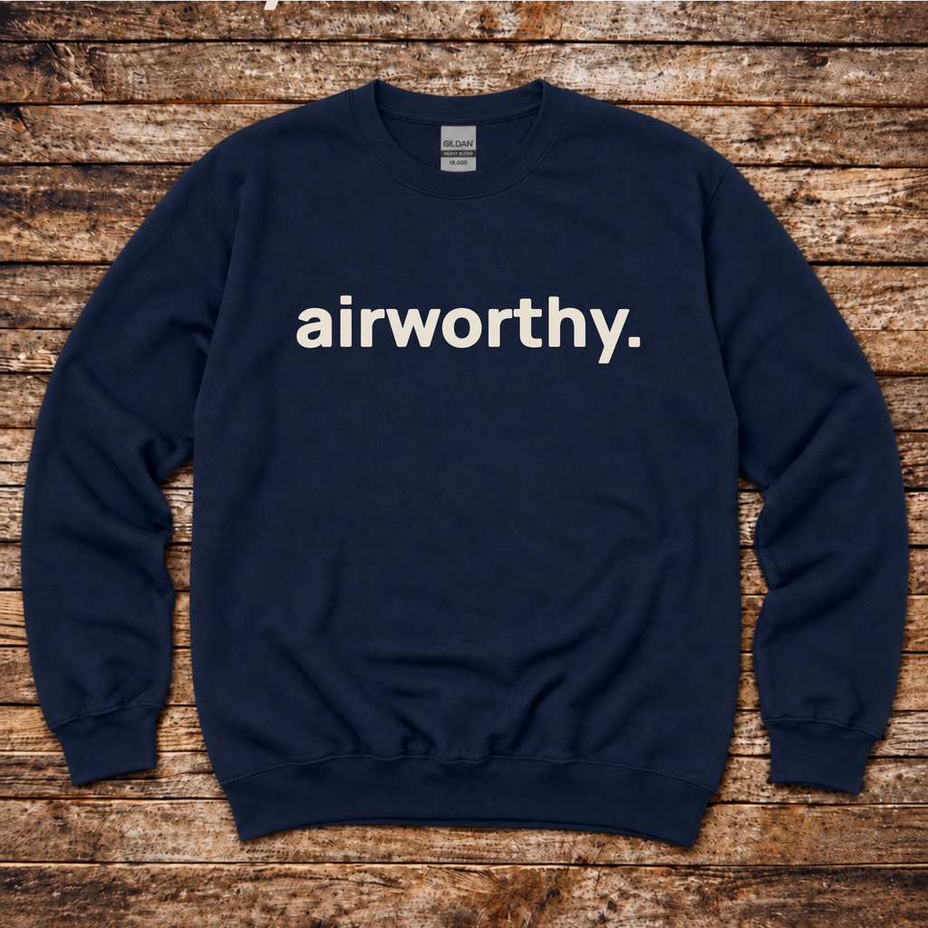 Airworthy pilot gift sweatshirt