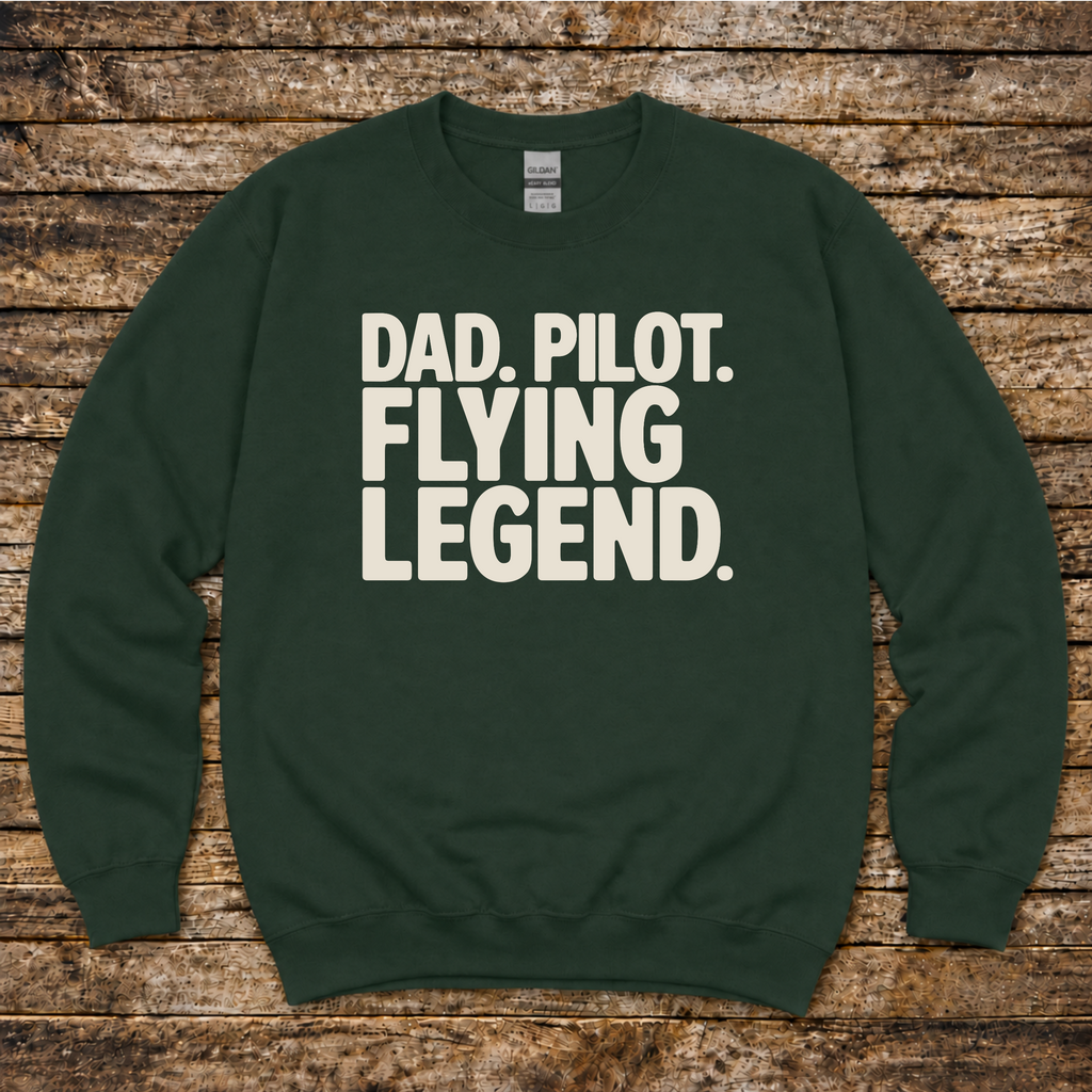 Flying dad aviation sweatshirt for families that fly