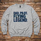 Pilot dad gift sweatshirt for private and commercial pilots