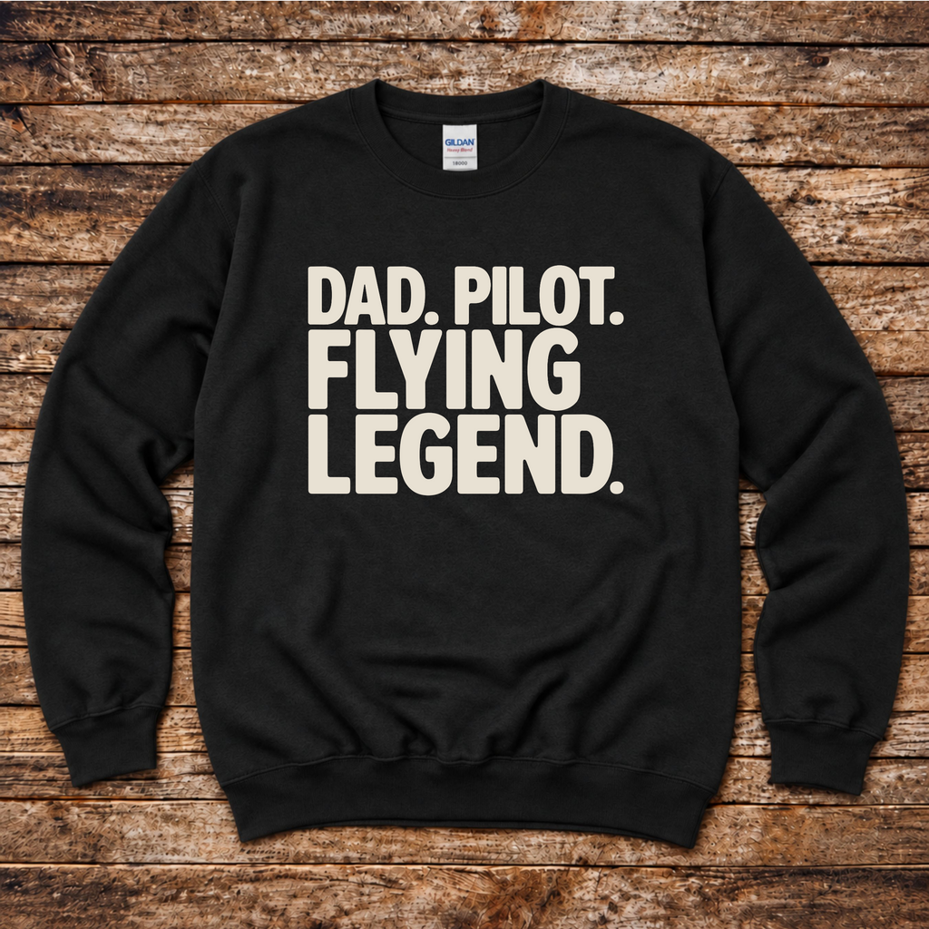 Aero Rascals Dad Pilot Flying Legend sweatshirt