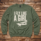 Women pilots aviation sweatshirt by Aero Rascals