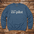 General aviation co-pilot sweatshirt for pilot partners