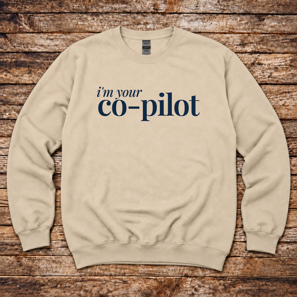 Aviation couple gift sweatshirt for flying companions