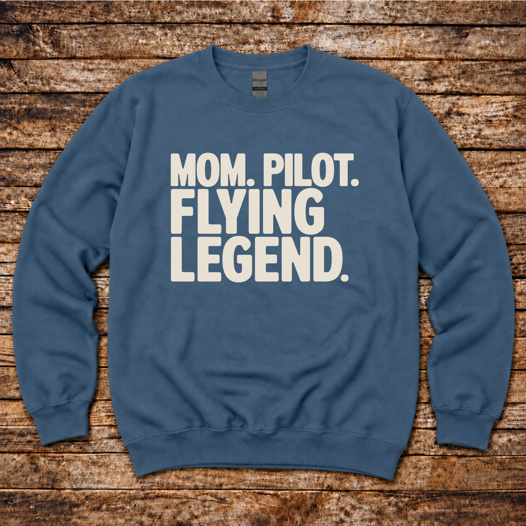 Flying mom aviation sweatshirt for women in aviation