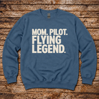 Flying mom aviation sweatshirt for women in aviation