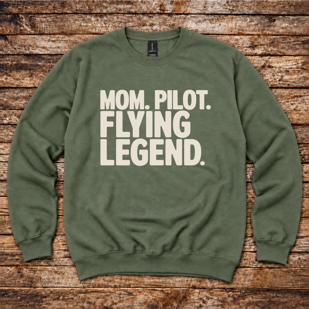 Aero Rascals Mom Pilot Flying Legend sweatshirt
