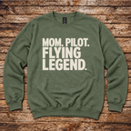 Aero Rascals Mom Pilot Flying Legend sweatshirt