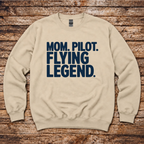 Aviation sweatshirt for female pilots and flight instructors