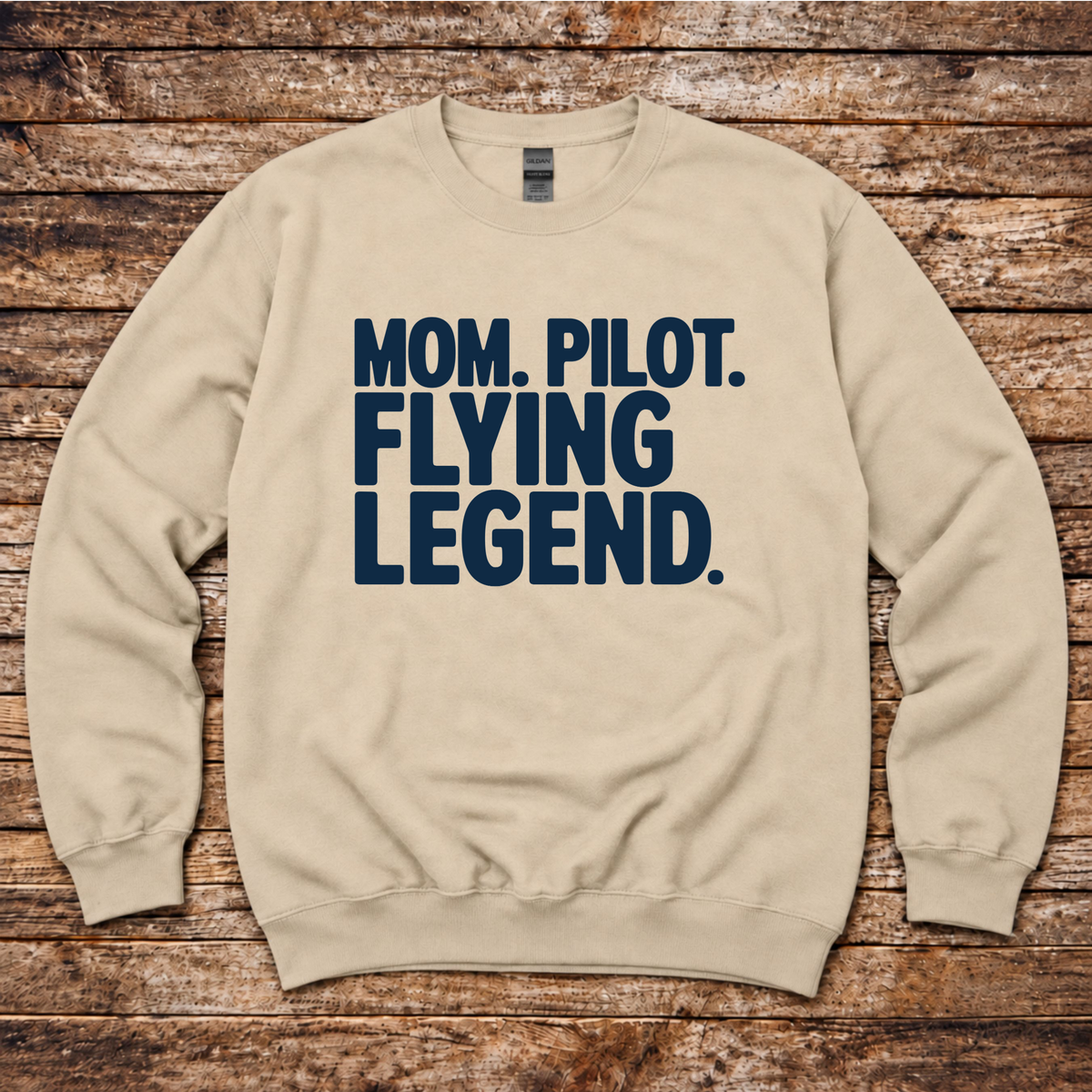 Aviation sweatshirt for female pilots and flight instructors
