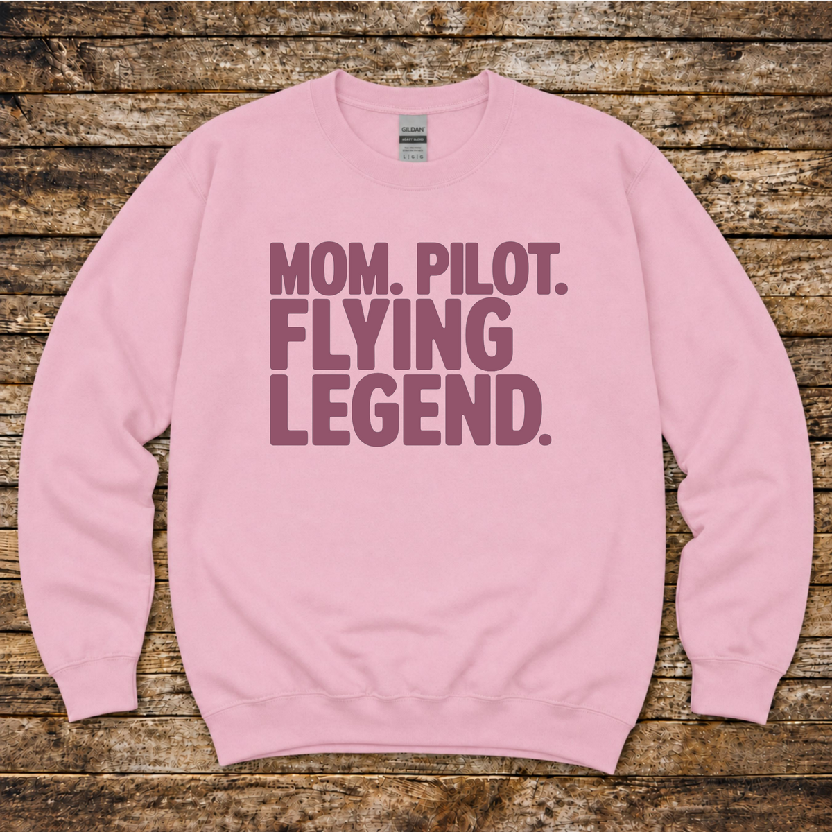 Mom Pilot Flying Legend sweatshirt for women pilots