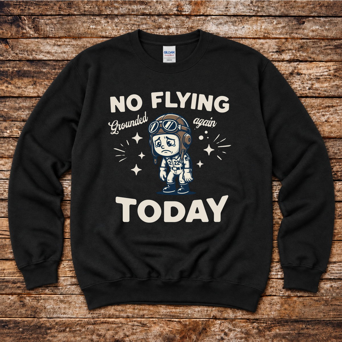 General aviation weather humour sweatshirt