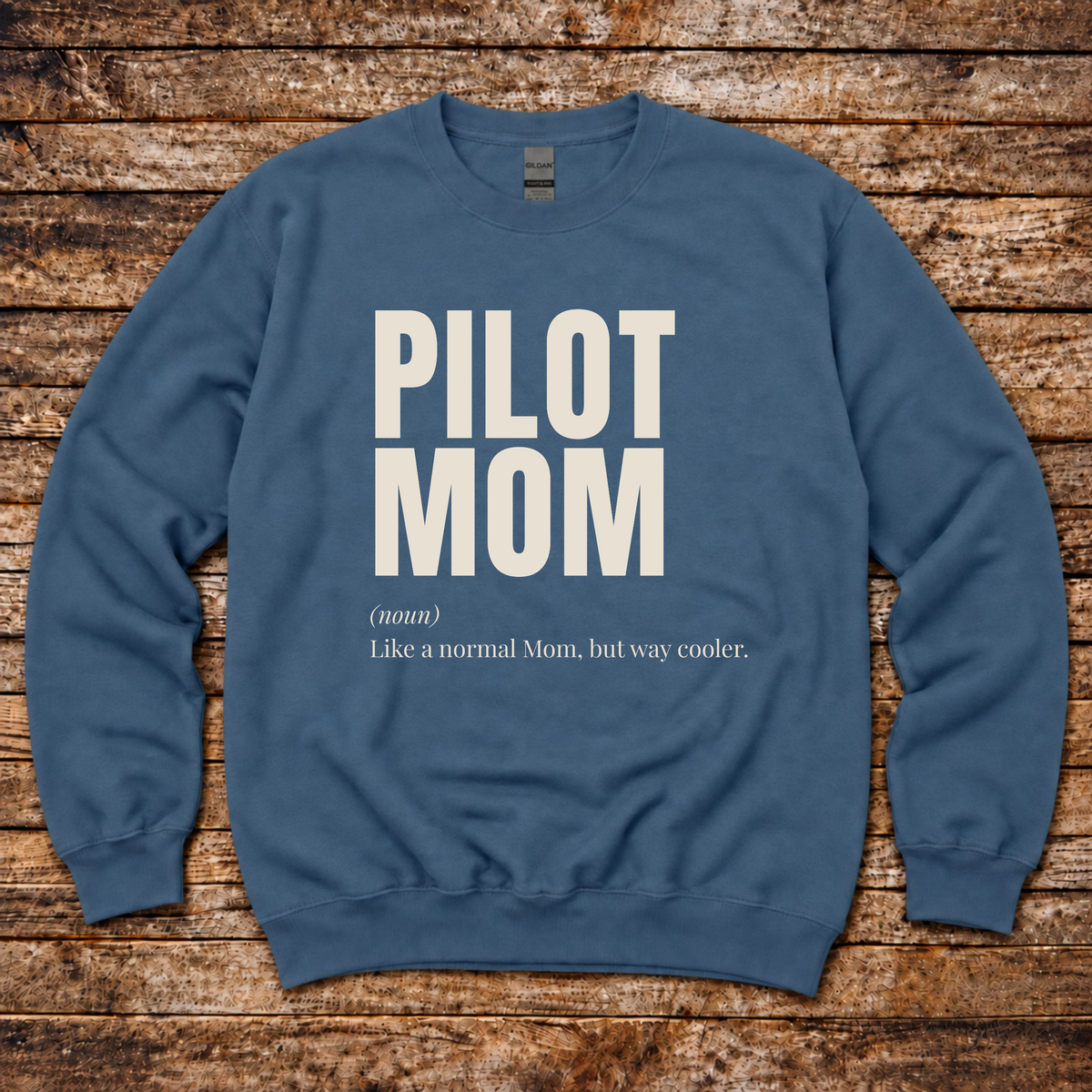 Pilot Mom sweatshirt for aviation families