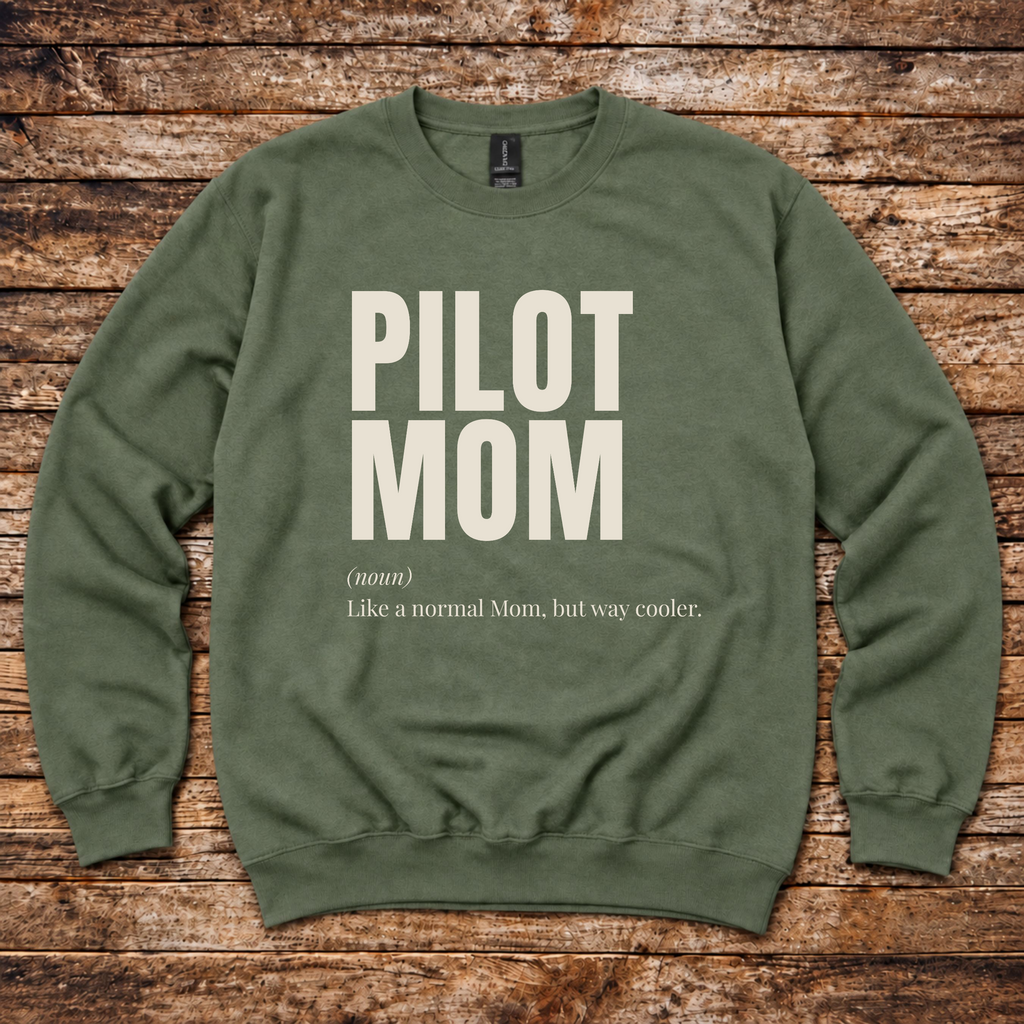 Pilot Mom gift sweatshirt for Mother’s Day and flying milestones