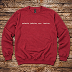 Quietly Judging Your Landing Sweatshirt