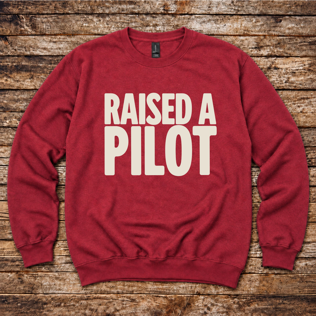 Pilot mom and pilot dad aviation sweatshirt