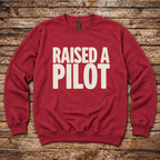Pilot mom and pilot dad aviation sweatshirt