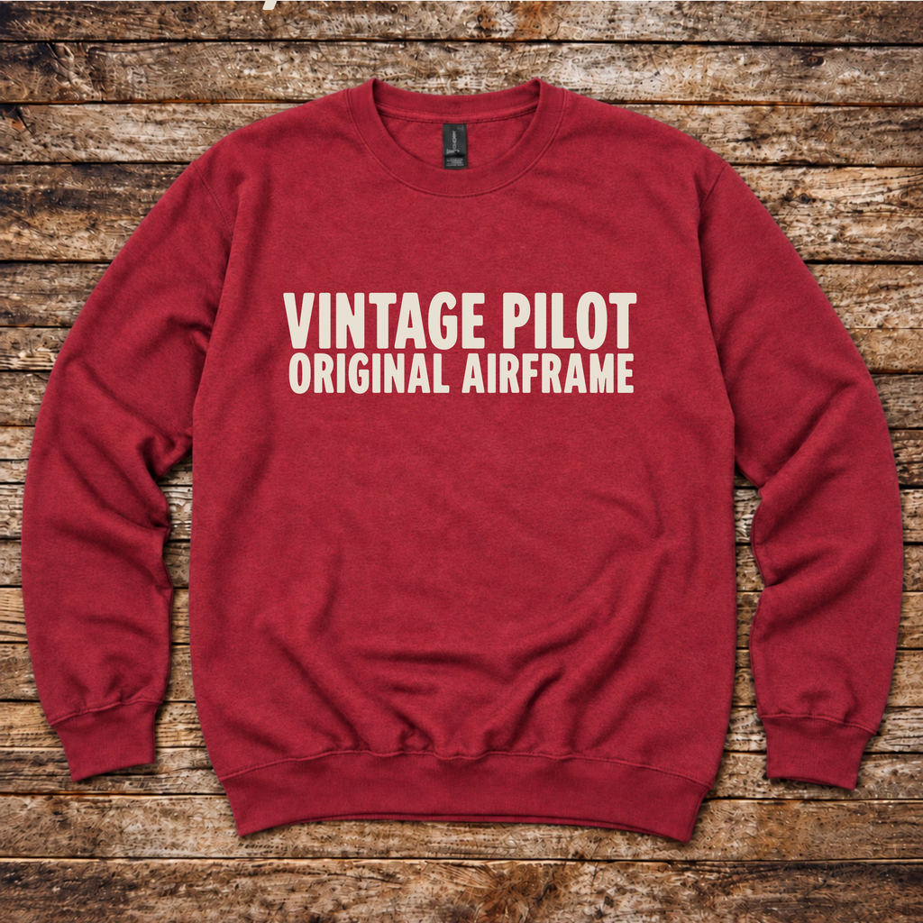 Original Airframe pilot sweatshirt for experienced aviators