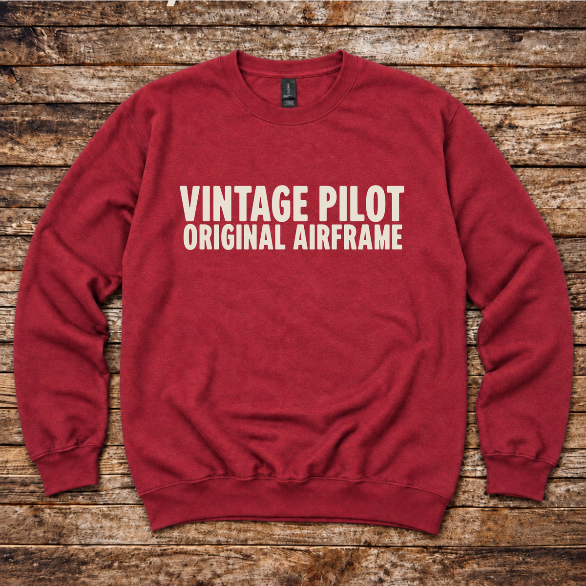 Original Airframe pilot sweatshirt for experienced aviators