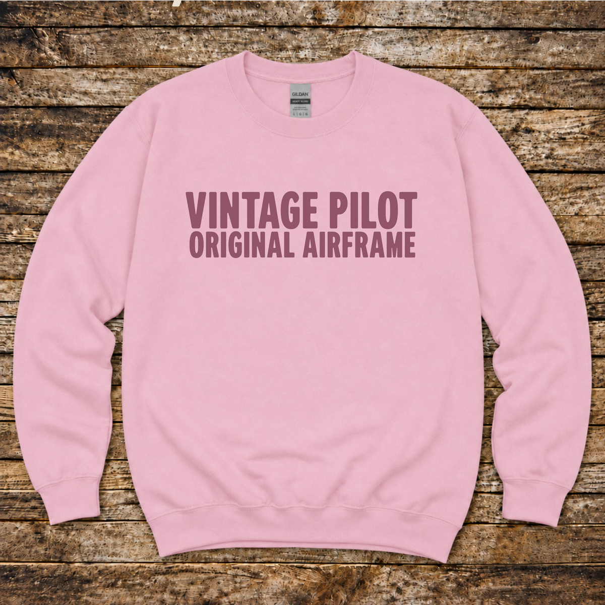 Vintage Pilot aviation sweatshirt with Original Airframe design