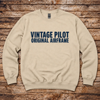 Vintage pilot crewneck for private and commercial pilots